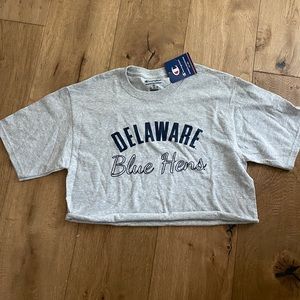 University of Delaware crop tee